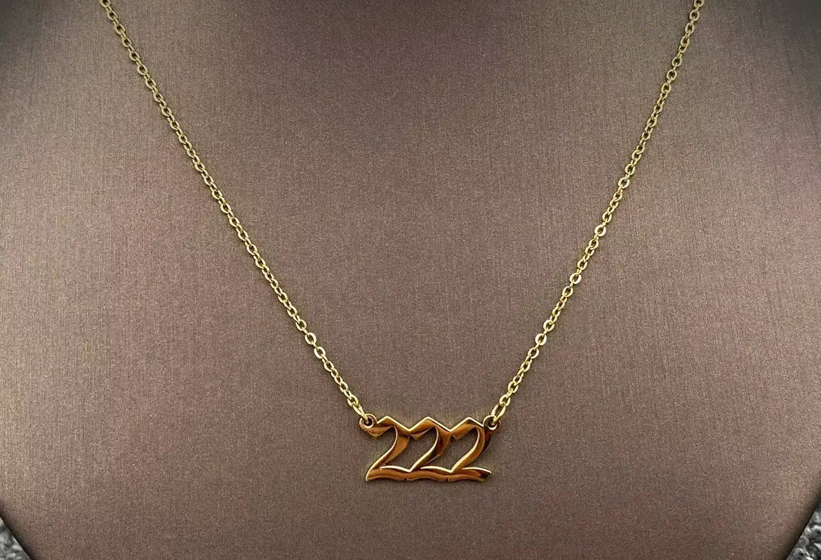 Angel number necklace